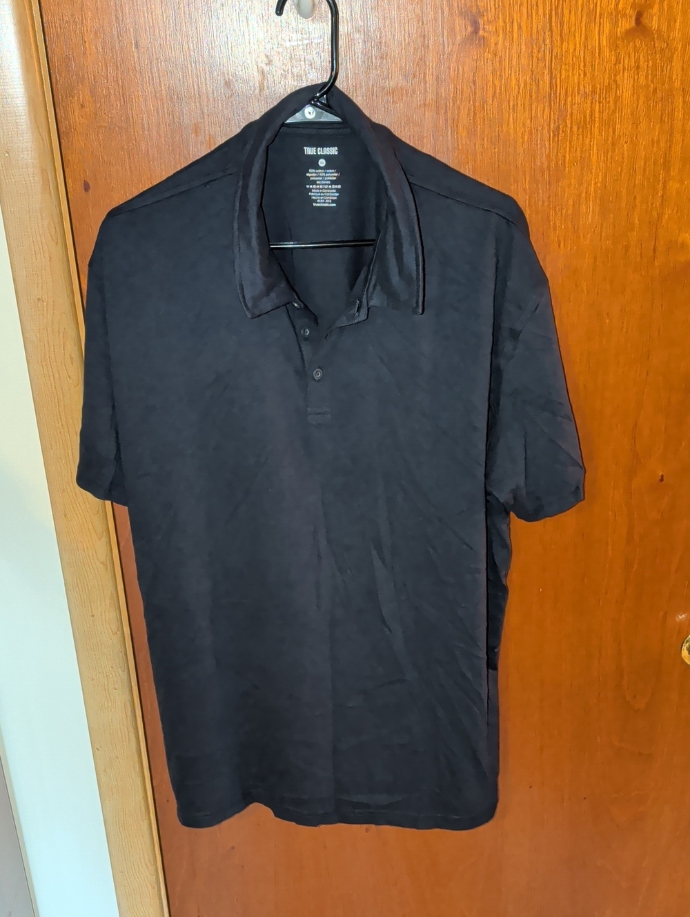 True Classic Navy Short-Sleeve Polo